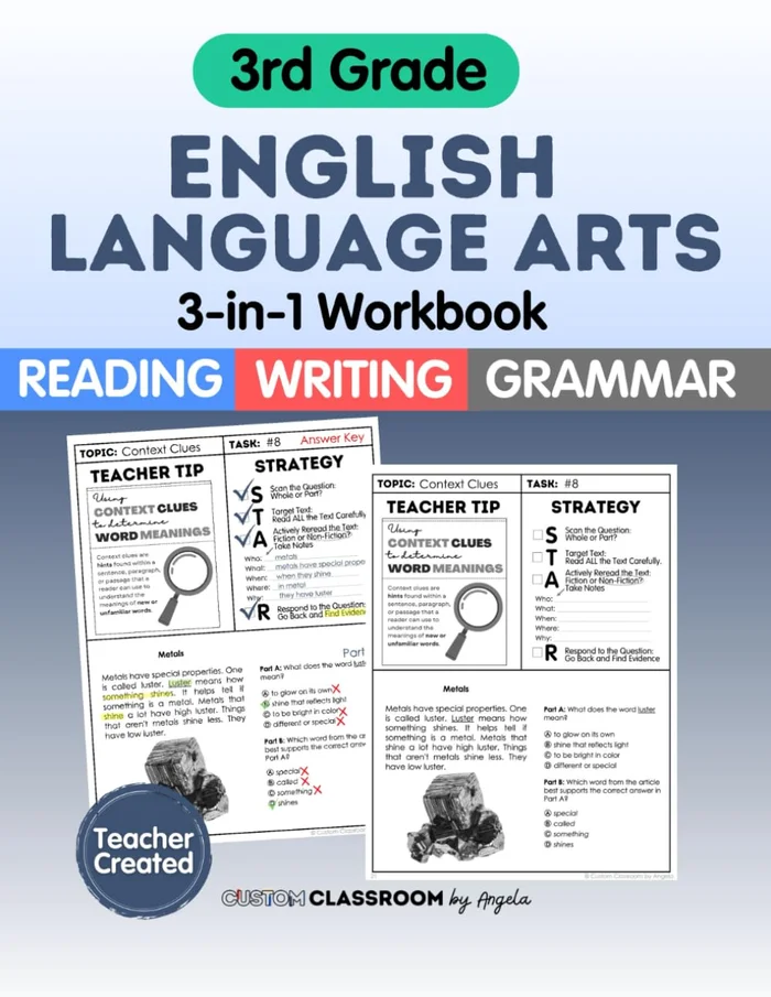 ACT English, Reading, and Writing Workbook (Barron's ACT Prep)